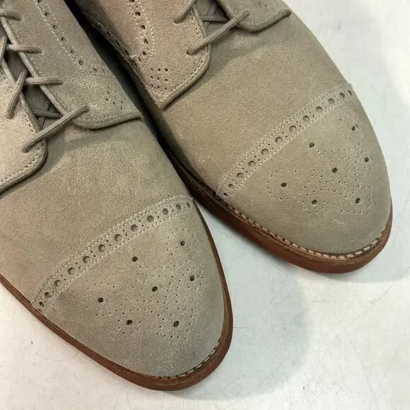 NWOT Crockett & Jones x Ralph Lauren Suede Cap Toe Brogue Made in England 10.5 D